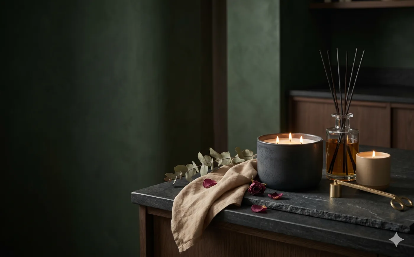 Dopracowana aranżacja produktu Home Scent Atelier